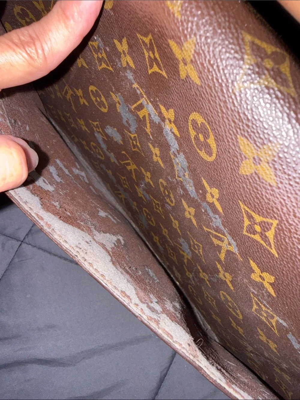 Louis Vuitton Monogram Canvas Briefcase in Brown with Gold Hardware